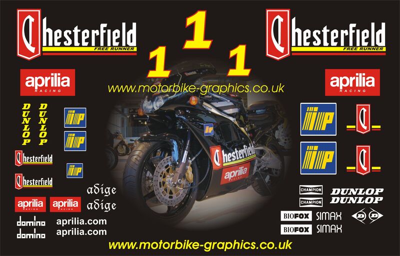 Aprilia Chesterfield Biaggi RS 125, 250 & RS50