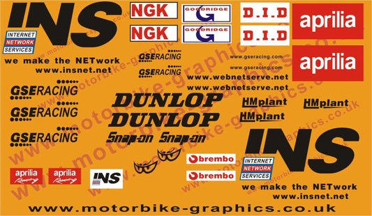 Aprilia INS Race Decals