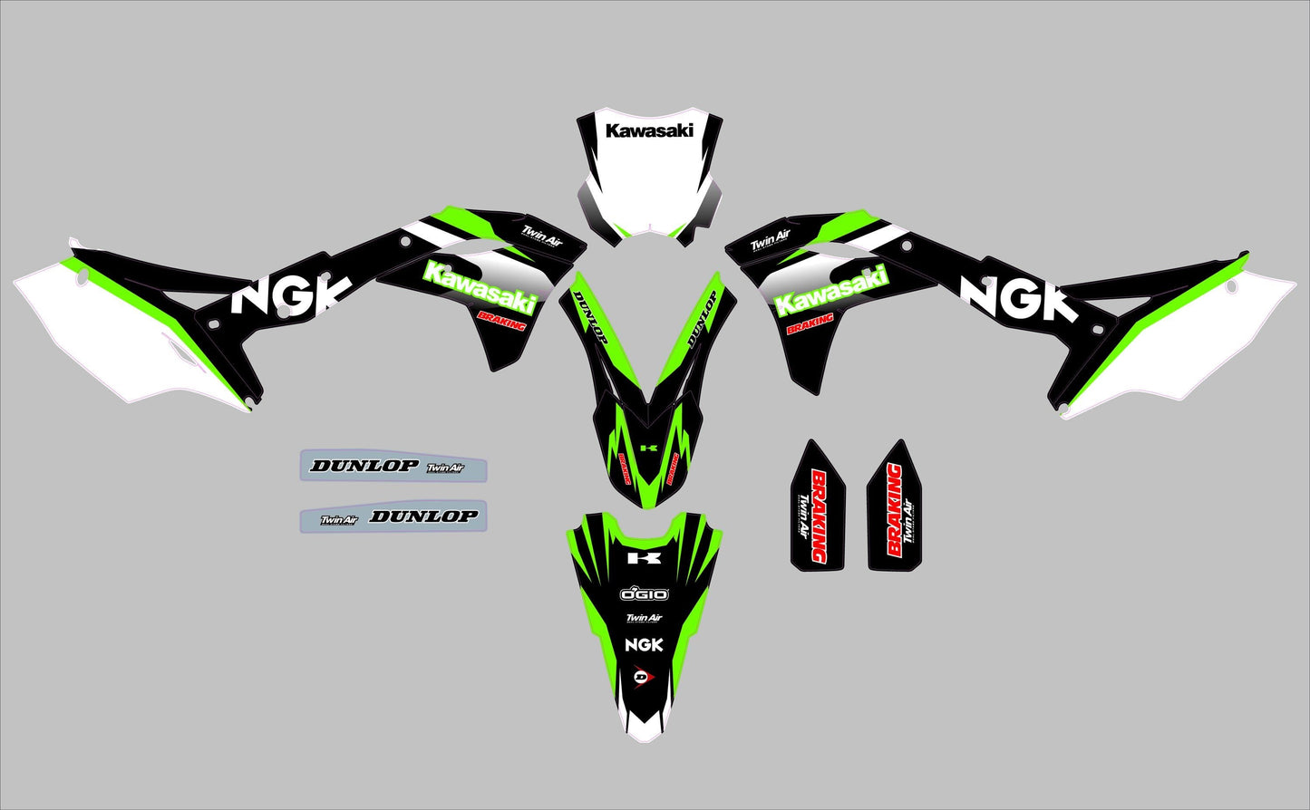 Kawasaki KXF 250-450_(2017 - 2020) (kit 14) - AndDesign Motocross Templates
