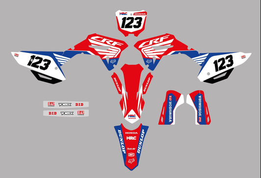Honda CRF250-450 (2022-2024) (kit 09) - AndDesign Motocross Templates