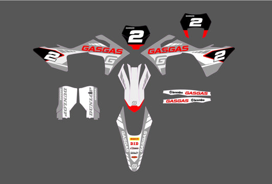 GasGas - EC-MC All models - 2024-2025 (kit 07) - AndDesign Motocross Templates
