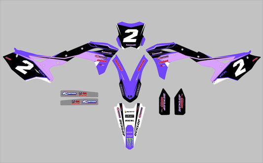 Kawasaki KXF 250-450_(2017 - 2020) (kit 12) - AndDesign Motocross Templates