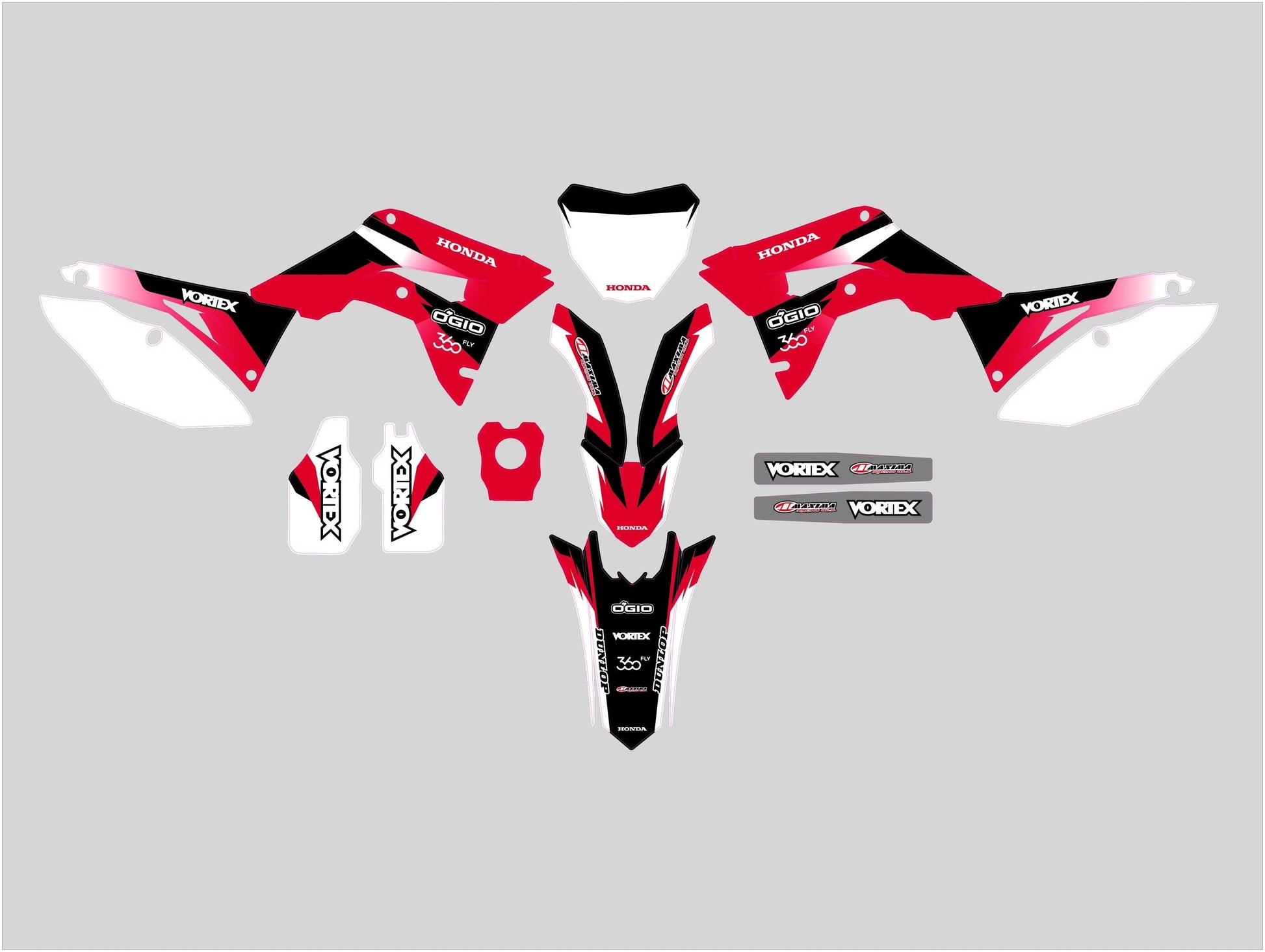honda CRF450 (2017 - 2020) (kit 14) - AndDesign Motocross Templates